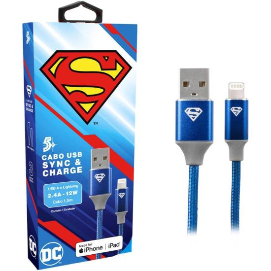 Cabo USB-A Lightning Superman