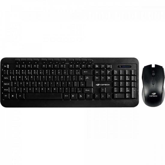 Kit Teclado e Mouse C3Tech K-W60BK